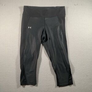 Women's Under Armour Black Capri Running Tights Small L